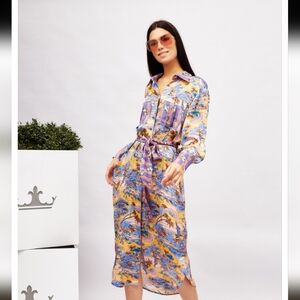 Sfizio Women's Chemisier Dress Dreamer Safari Print